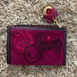 Vintage Velour Embroidered Juicy Wallet